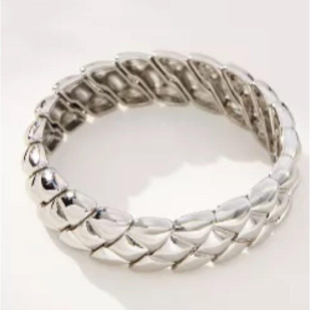 Anthropologie Molten Metal Stretch Bracelet NWT